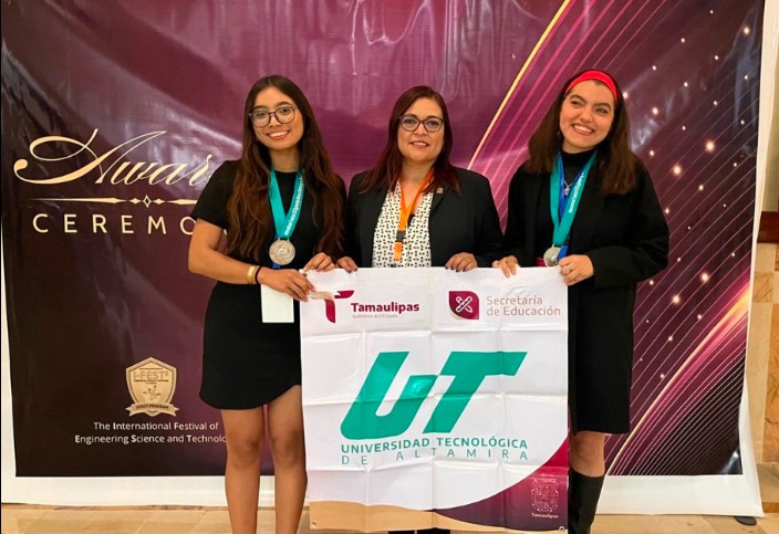 Obtienen estudiantes de Universidad Tecnológica de Altamira medalla internacional en ciencias