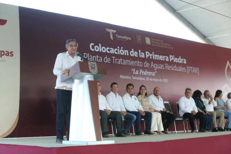 Tendrá Altamira nueva Planta Tratadora de Aguas Residuales; Américo pone primera piedra
