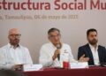 Impulsa Américo Villarreal proyectos municipales de infraestructura hídrica