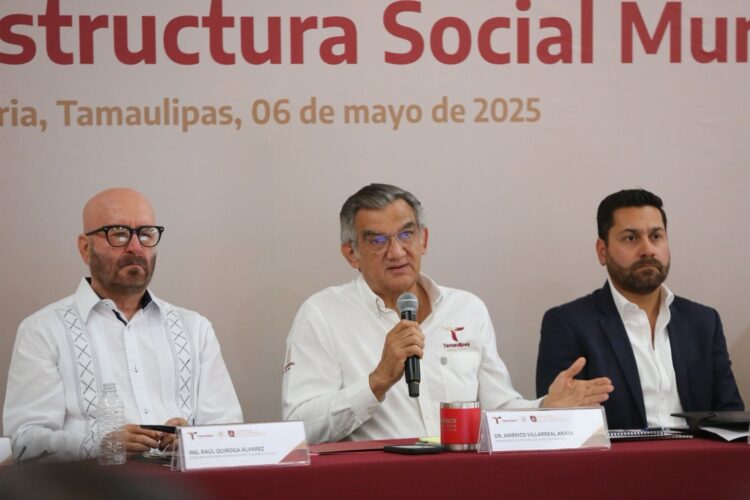 Impulsa Américo Villarreal proyectos municipales de infraestructura hídrica