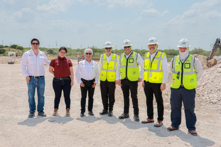 Supervisa SEDENER construcción de la Subestación Eléctrica Santander Banco I en Reynosa