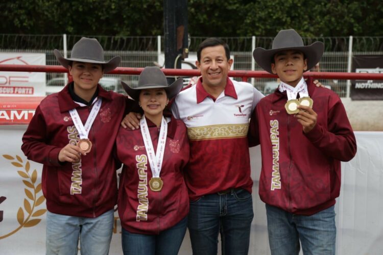 Arranca Tamaulipas con fuerza en el rodeo: tres oros y un bronce en Olimpiada Nacional CONADE 2025