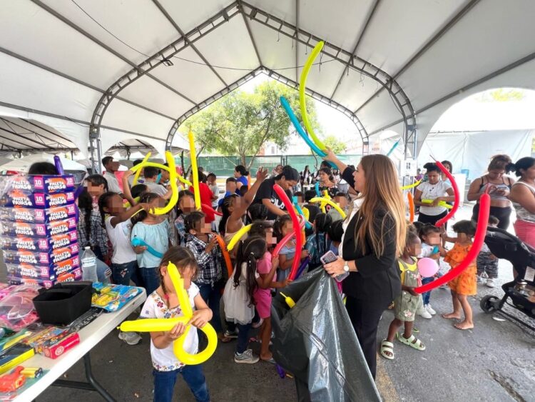 Abraza Tamaulipas a la niñez migrante en su día con festejo en los albergues del estado