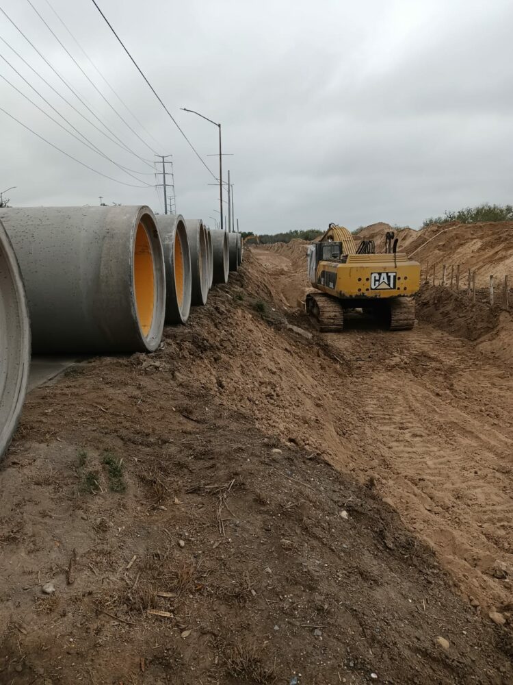 Construcción de colector sanitario transforma infraestructura urbana en Reynosa