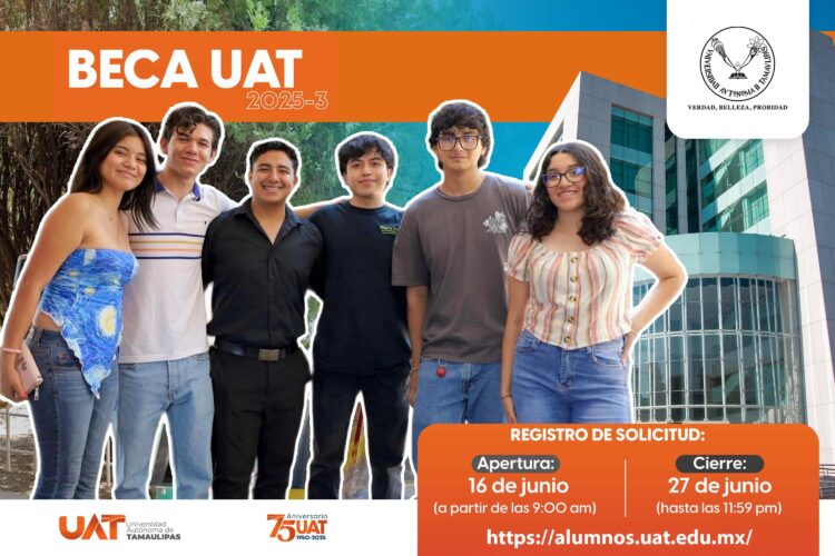 Abre la UAT convocatoria de becas para el período 2025-3