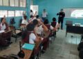 Imparte Guardia Estatal de Género taller para prevenir ciberbullying en secundaria de Nuevo Laredo