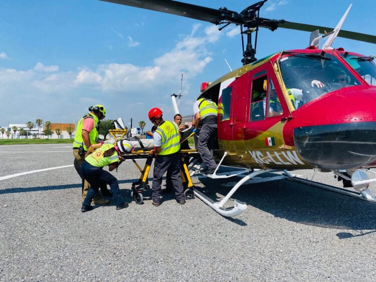 Rescate exitoso de jinete en la sierra