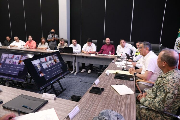 Ordena el gobernador Américo Villarreal reforzar acciones preventivas ante tormenta Barry