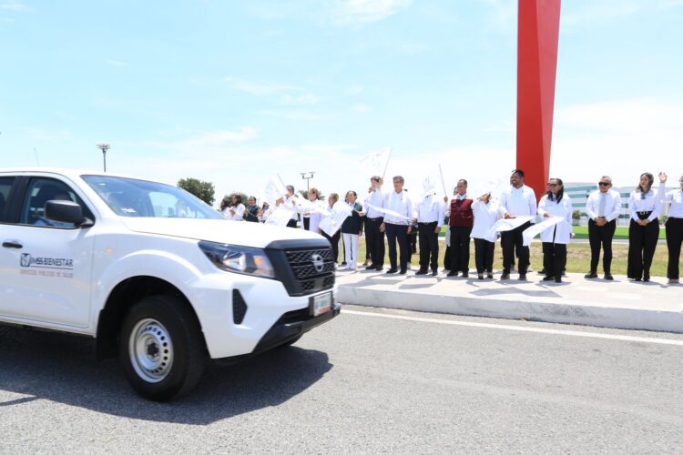Da Américo banderazo de salida a vehículos del IMSS-Bienestar Tamaulipas