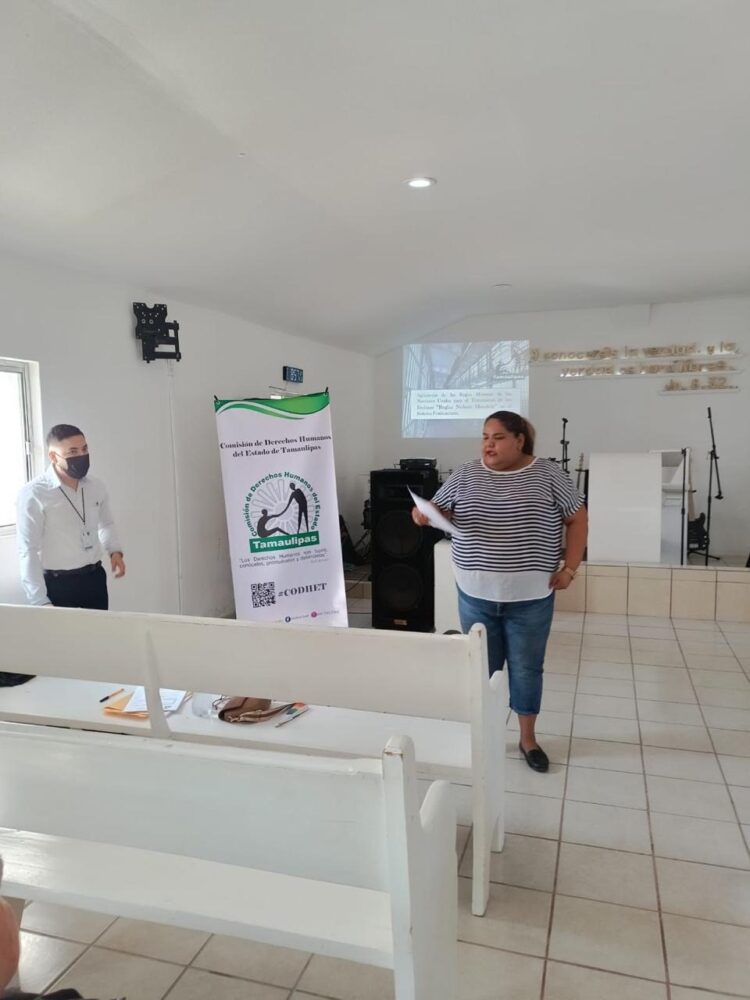 Recibe personal de CEDES Victoria capacitación en materia de derechos humanos