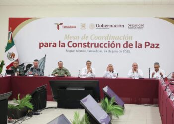 Preside gobernador Mesa de Construcción de Paz en Tamaulipas