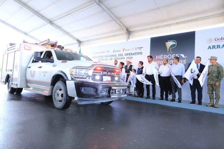 Dan banderazo de arranque nacional al Operativo Especial de Verano Héroes Paisanos 2025 en Tamaulipas