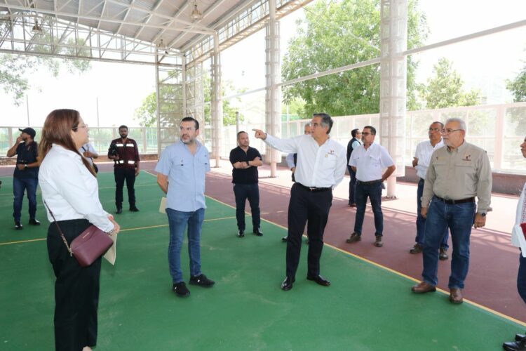 Supervisa Américo obras de infraestructura deportiva