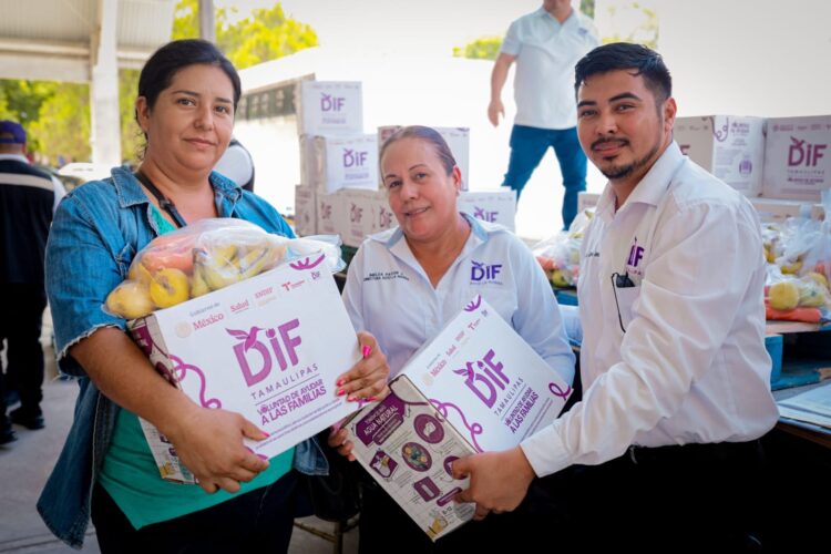 Realiza DIF Tamaulipas tercera entrega de más de 66 mil canastas alimentarias en municipios