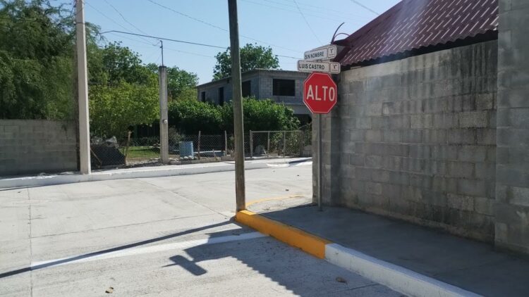 Pavimenta Secretaría de Obras Públicas el altiplano tamaulipeco