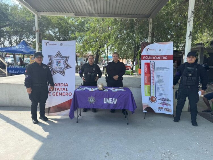 Mantiene Guardia Estatal de Género proximidad en espacios públicos de la frontera
