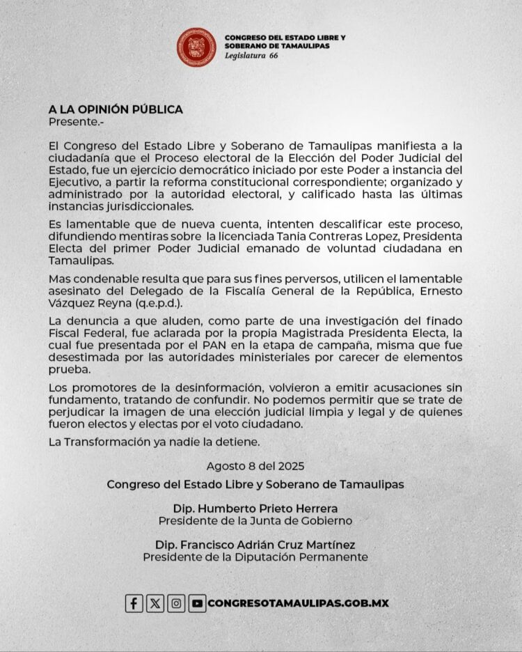 Insisten en querer manchar elección judicial con mentiras : Humberto Prieto 