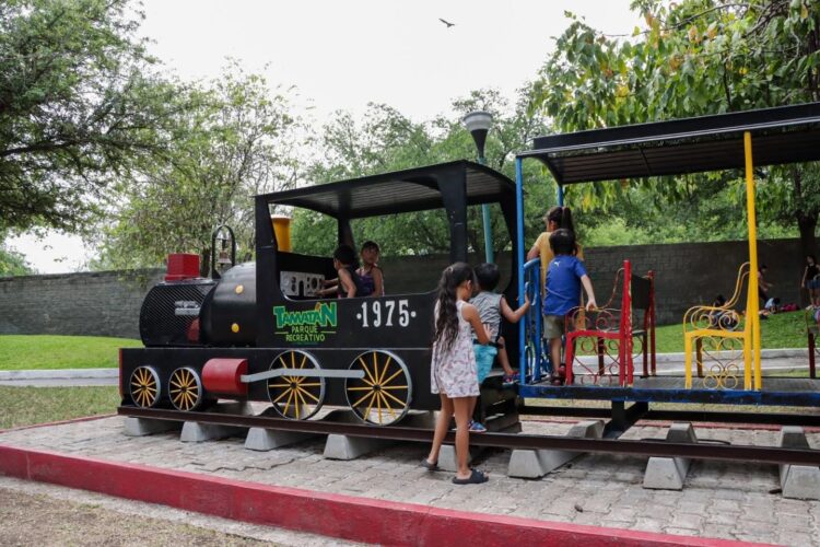 Parque Tamatán se renueva;  más espacios, fuente interactiva y zona para mascotas