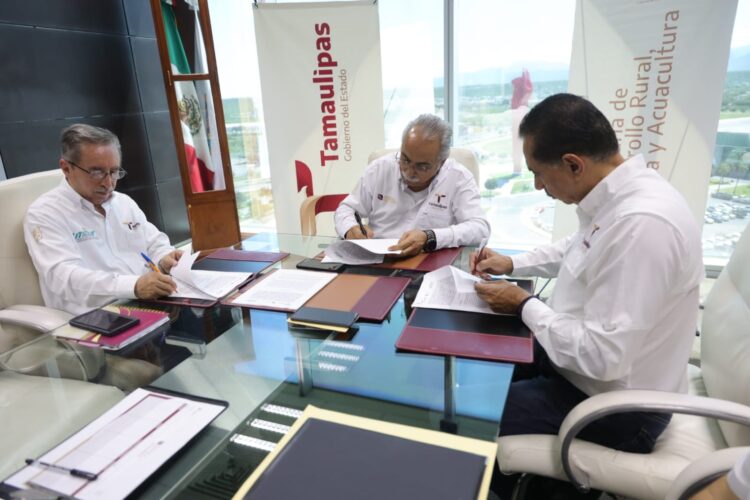 Firman convenio para impulsar el desarrollo del sector pesquero y acuícola en Tamaulipas