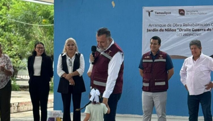 Inicia rehabilitación de infraestructura en el Jardín de Niños “Oralia Guerra de Villarreal”