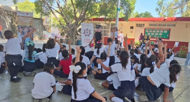 Con convivencia y juegos, Guardia Estatal de Género previene acoso escolar en primarias de Ciudad Victoria