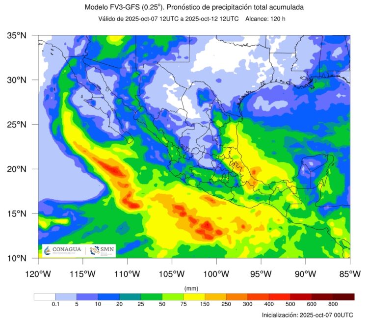 Zona de inestabilidad generará lluvias en Tamaulipas del martes al sábado: PC Estatal