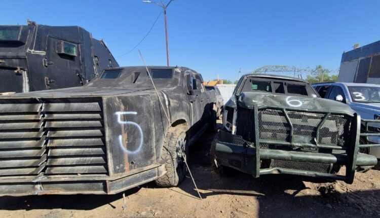 Destruye FGR 23 vehículos con blindaje artesanal
