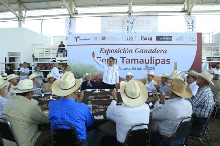 Con gran éxito, inauguró Américo Villarreal exposición ganadera en la Feria Tamaulipas