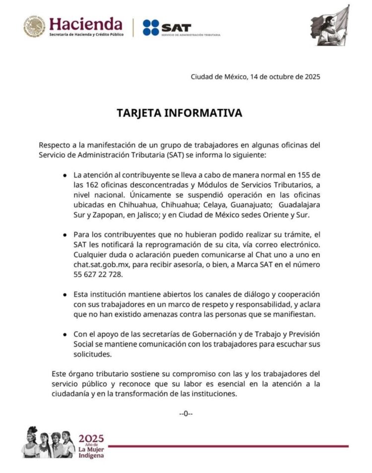 SAT informa…