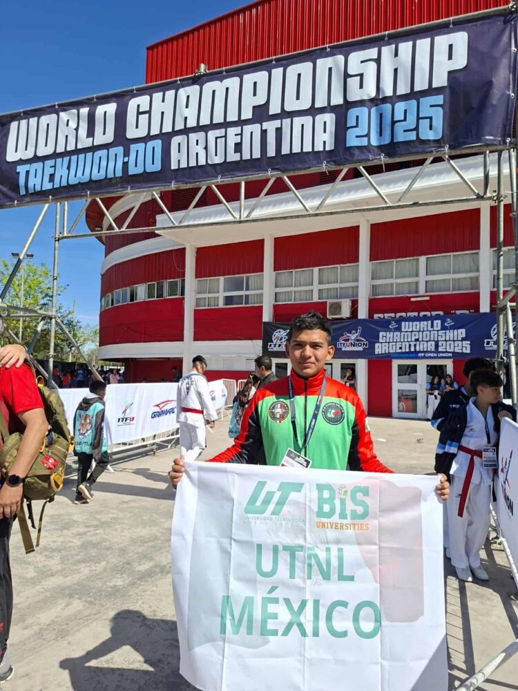 Representa estudiante de la UT Nuevo Laredo a Campeonato Mundial de Taekwondo en Argentina