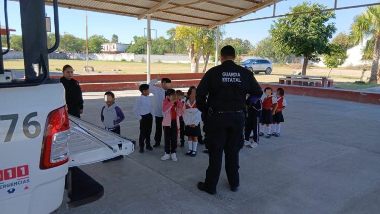 Visita Guardia Estatal de Género primarias de Reynosa y lleva pláticas preventivas contra la violencia