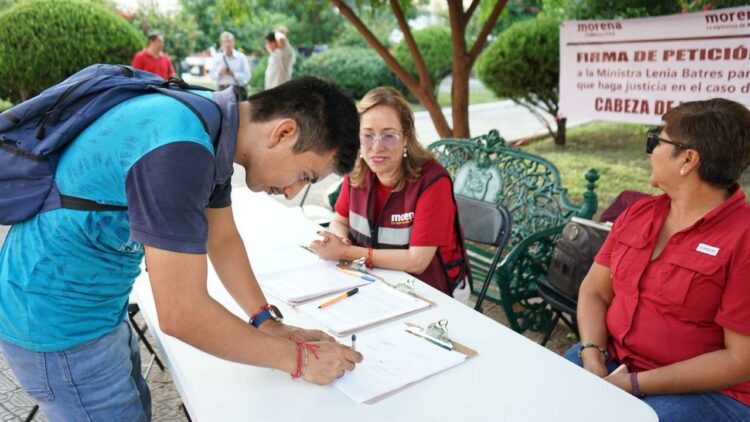 Registra Morena 10 mil firmas ciudadanas para llevar a cuentas a Cabeza de Vaca