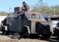 Destruye Fiscalía otros 22 vehículos con blindaje artesanal asegurados en Tamaulipas