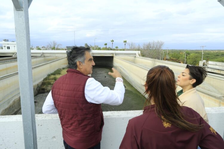 Supervisa Américo rehabilitación de tratadora de aguas residuales en Nuevo Laredo