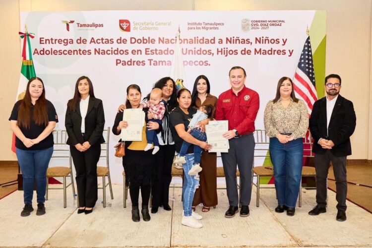 Entrega ITM 250 actas de doble nacionalidad a niñas, niños y adolescentes en Gustavo Díaz Ordaz