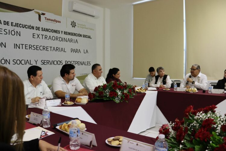 Celebra SSPT sesión extraordinaria de la Comisión Intersecretarial para la Reinserción Social y Servicios Post Penales