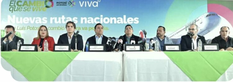 Viva anuncia nuevas rutas desde San Luis Potosí hacia el AIFA y Monterrey