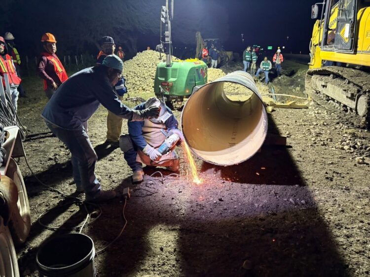 Atienden Gobierno de Tamaulipas y Conagua, accidente en Acueducto y garantizan abasto de agua en Victoria