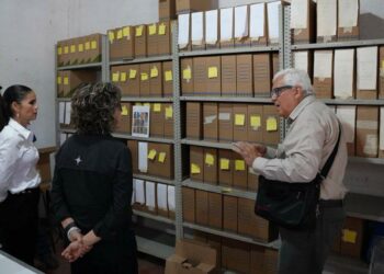 Colabora SEBIEN en rescate de archivo histórico de Jiménez