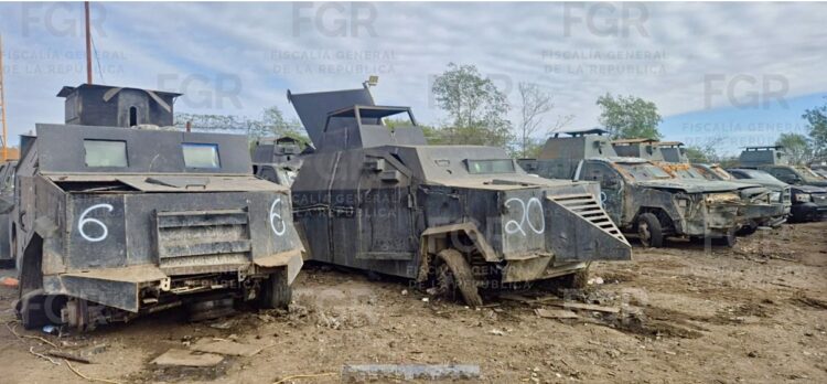 Destruyen 23 vehículos “monstruos “ con blindaje artesanal