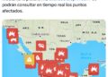 Mapa en tiempo real de bloqueos