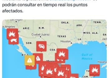 Mapa en tiempo real de bloqueos