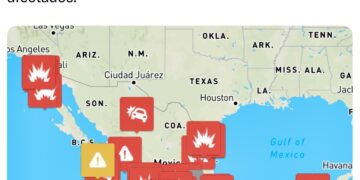 Mapa en tiempo real de bloqueos