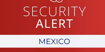 Alerta de seguridad –  Misión Diplomática de los Estados Unidos en México