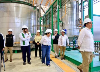 Autoridades federales de energía realizan recorrido en la planta de pirólisis de plásticos en Altamira