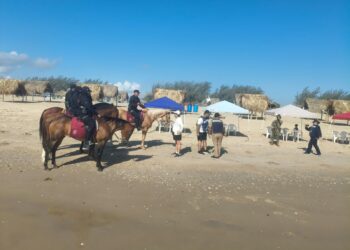 Despliega Guardia Estatal operativo en Playa La Pesca durante Semana Santa
