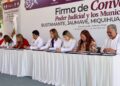 Firman IDPET y Poder Judicial convenio con municipios del altiplano para ampliar servicios de defensoría pública