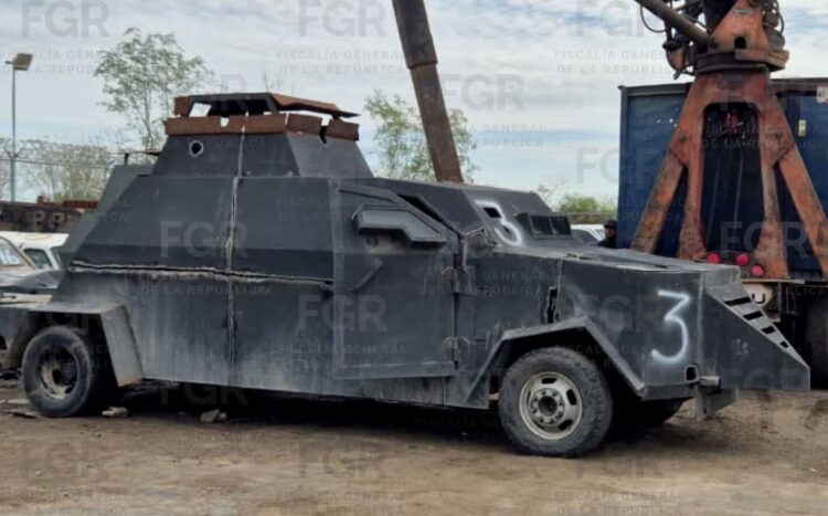 Destruye Fiscalía 18 “monstruos” con blindaje artesanal