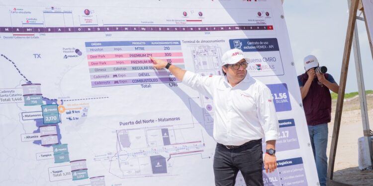 Constatan Américo Villarreal y titular de Sedatu urbanización en Puerto del Norte en Matamoros
