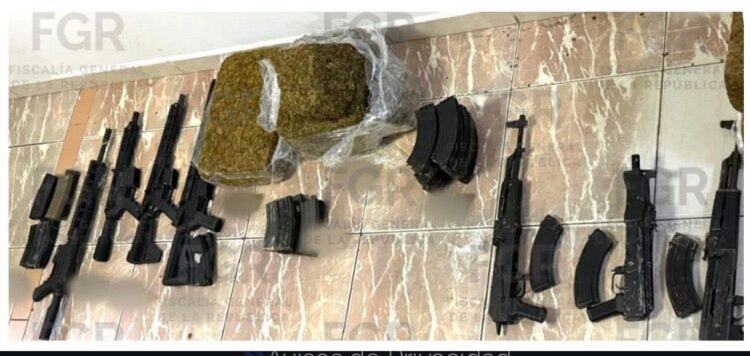 Aseguran a ocho con arsenal por la  muerte de federal en Matamoros, Tamaulipas